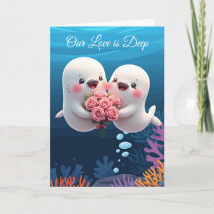 "Notre amour est profond" jolie carte de la Saint-