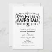 NOTRE AMOUR EST UN CONTE DE FÉES Invitation de mar (Devant)