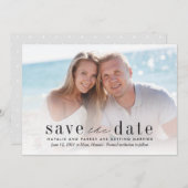 Notre Amour Mariage Photo Enregistrer La Carte Dat (Devant / Derrière)