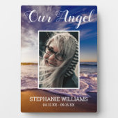 Notre ange | Plage Photo Memorial Plaque (Devant)