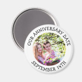 Notre Anniversaire Date Magnet de rappel personnal (Recto/Verso)