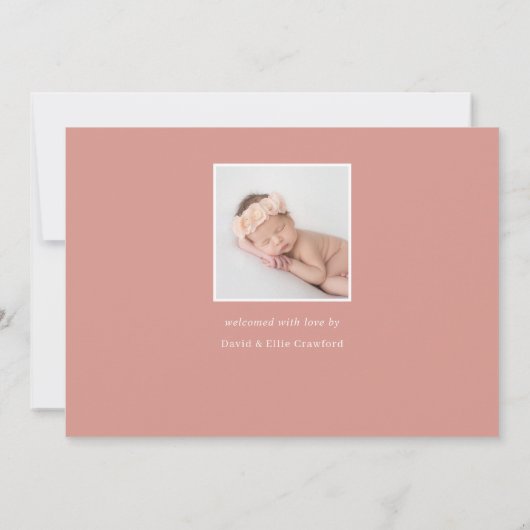 Notre arc en ciel | Faire-part de naissance photo (Dos)