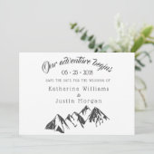 Notre Aventure Commence À Économiser La Date Carte (Debout devant)