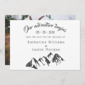 Notre Aventure Commence À Économiser La Date Carte (Devant / Derrière)