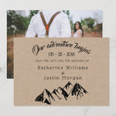 Notre Aventure Commence À Économiser La Date Carte (Devant / Derrière)