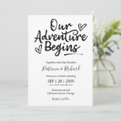 Notre aventure commence par Faire-part de mariage  (Debout devant)