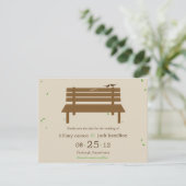 Notre Banc Mariage Annonce Save The Date (Debout devant)