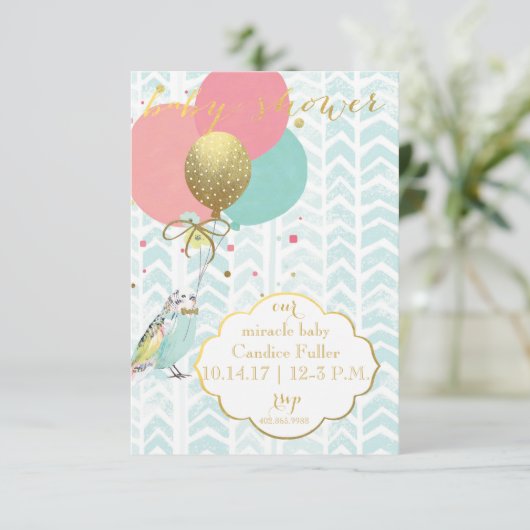 Notre bébé miracle - Invitation à la douche (Debout devant)