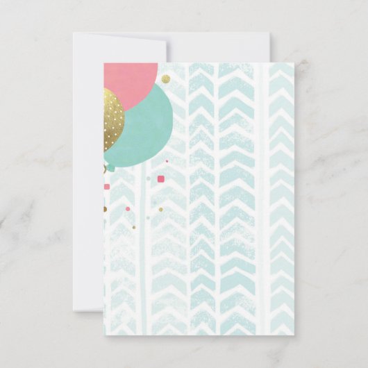 Notre bébé miracle - Invitation à la douche (Dos)