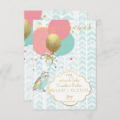 Notre bébé miracle - Invitation à la douche (Devant / Derrière)