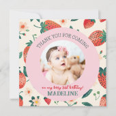 Notre Berry Sweet Carte de remerciements plat d'an (Devant)