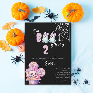 Notre Boo tourne 2 Halloween Invitation Anniversai
