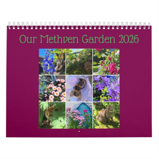 Notre calendrier de jardin Methven 2026 (Protection)