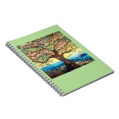 Notre carnet d'arbre de prière peint par père (Côté Droit)