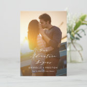 Notre Carte De Date Modifiable Pour L'Aventure (Debout devant)