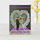 NOTRE CARTE DE JOUR DE MARIAGE (Fleur jaune)