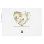 Notre carte de mariage - blanc (Dos Horizontal)