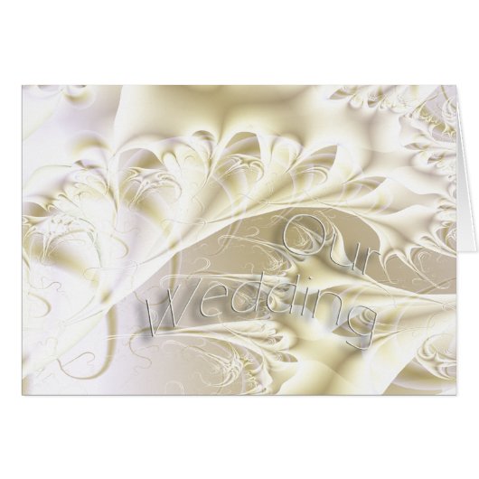 Notre carte de mariage - blanc (Devant horizontal)