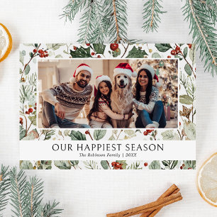 Notre carte de Noël photo de famille pour la saiso