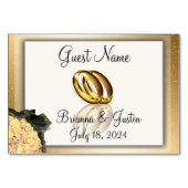 Notre Carte De Place Élégante Bliss Le Jour Du Mar (Dos)