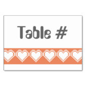 Notre carte de table à 8 bits en corail (Dos)