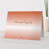 Notre carte de voeux papier Sympathie la plus sinc (Dos)