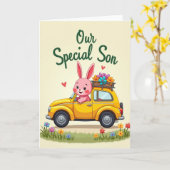 Notre Carte de Vœux pour Fils Spécial (Fleur jaune)