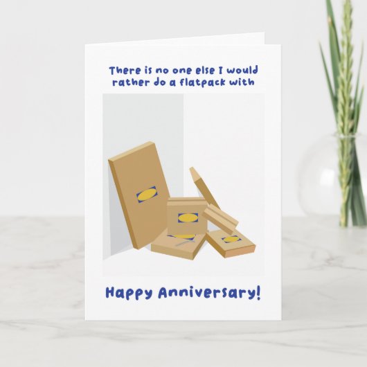 Notre carte Flatpack Anniversaire (Devant)