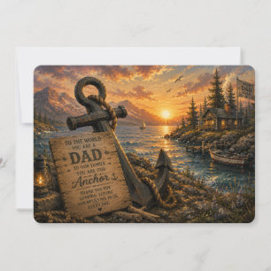 Notre carte plate pour la fête des pères Our Ancho