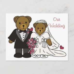 Notre carte postale Mariage Mariage Teddy Bear