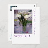 Notre carte postale Sympathie la plus profonde (Devant / Derrière)
