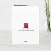 Notre carte spéciale Maman Rose Geranium Mère's Da (Dos)