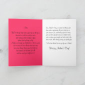 Notre carte spéciale Maman Rose Geranium Mère's Da (Intérieur)