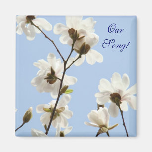 Notre chanson ! aimant Magnolias Ciel Bleu de Prin