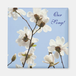 Notre chanson ! aimant Magnolias Ciel Bleu de Prin