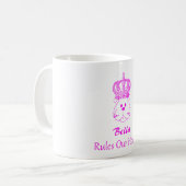 Notre chien gouverne notre maison Mug (Devant gauche)