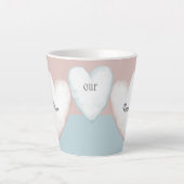 Notre Coeur Nana Turquoise & Peach Mug (Devant)