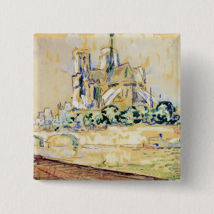 Notre Dame, 1885 Vierkante Button 5,1 Cm