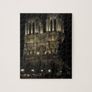 Notre Dame bij nacht Legpuzzel
