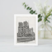 Notre Dame briefkaart (Staand voorkant)