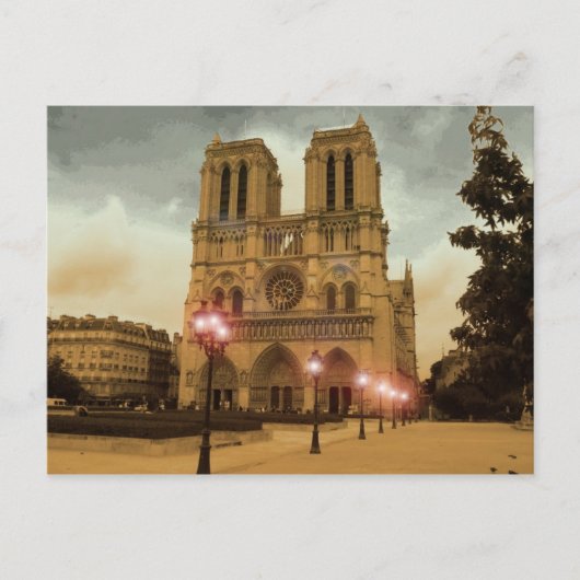 Notre Dame Briefkaart (Voorkant)