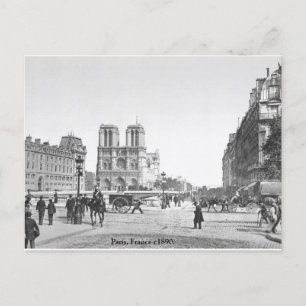 Notre Dame Cathedral C1890,  Paris Frankrijk Briefkaart
