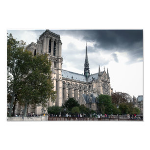 Notre Dame Cathedral Parijs Foto Afdruk