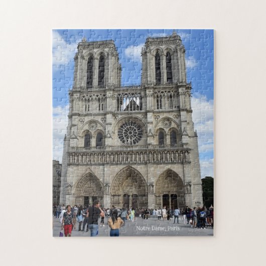 Notre Dame Cathedral, Paris, France Legpuzzel (Verticaal)