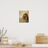 Notre Dame Cathedral Paris, le Stryga Chimera Poster (Keuken)