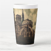 Notre Dame Cathedral Spier, Parijs Frankrijk Latte Mok (Voorkant)