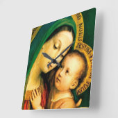 Notre-Dame de Bon Conseil Horloge Murale Carrée (Angle)