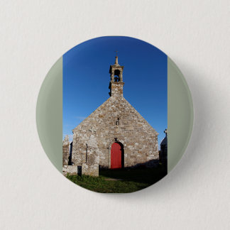 Notre Dame de Bon Voyage in Plogoff Ronde Button 5,7 Cm