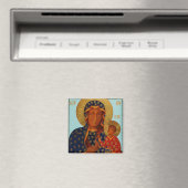 Notre-Dame de Czestochowa / Magnet de Madonna noir (In Situ (Lave-vaisselle))