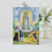 Notre-Dame de Fatima Carte de prière de décennie d (Debout devant)